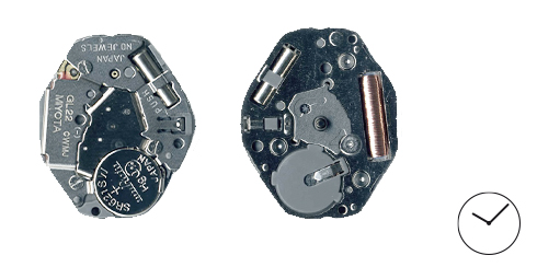 Movimento Miyota GL22 - S/ Seg.