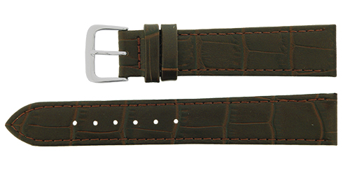 Bracelete pele sintética - Castanho escuro Reacel