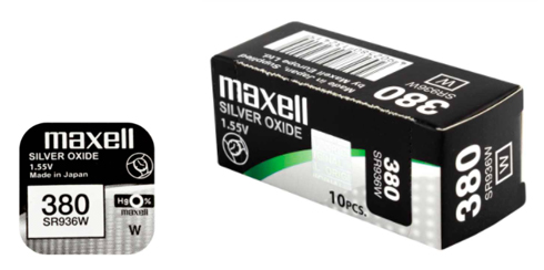 Pilha maxell 380 / SR936W  - 1.55V Botão óxido de prata