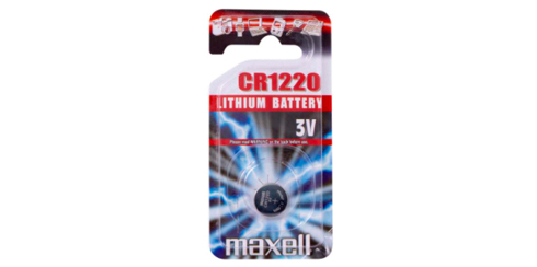 Pilha Maxell CR1220 - 3V Botão lítio - Blister de 1