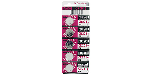 Pilha Maxell CR2016 - 3V Botão lítio - Blister de 5