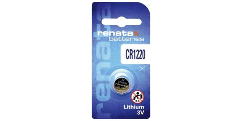 Pilha Renata CR1220 - 3V Botão lítio - Blister de 1
