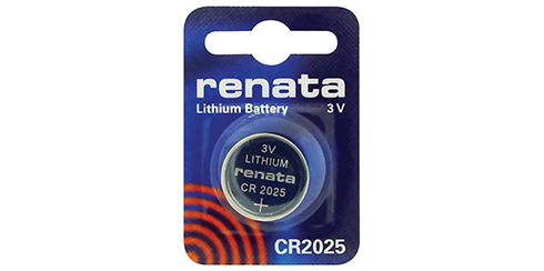 Pilha Renata CR2025 - 3V Botão lítio - Blister de 1