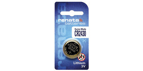 Pilha Renata CR2430 - 3V Botão lítio - Blister de 1