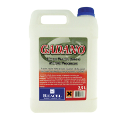 Líquido gadano para banho para limpar ouro e prata - 2.5 L