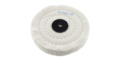 Escova circular em algodão branco cosido - 105 x 15 mm F: 5 mm