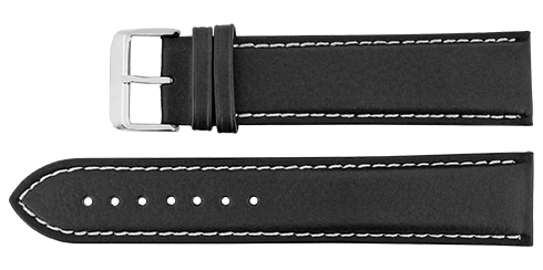 Bracelete Calfe XXL - Preto - Costura a branco Reacel