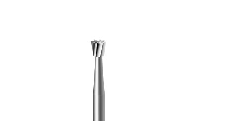 Fresa tipo 24 em aço, diamantada - cone invertido - 0,70 a 0,90 mm