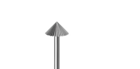 Fresa tipo P em aço, diamantada - cone 90° - 2,50 ou 4,50 mm