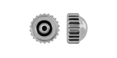 Coroas etanche cromo boleada rosca 0.90 mm - várias medidas