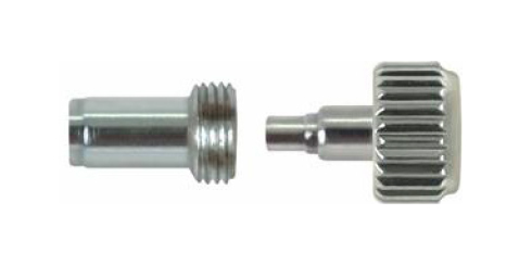 Coroas cromo com rosca e tubo - 0.90 mm - várias medidas