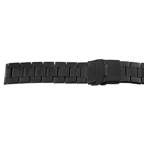 Bracelete - 20 mm - fecho de segurança Preto Reacel