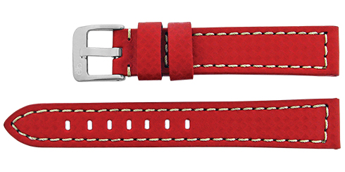 Bracelete Calfe - Vermelho - Costura a branco Reacel