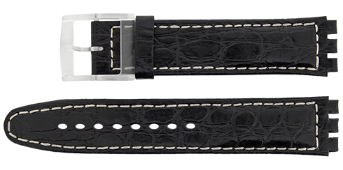 Bracelete Calfe - Preto - 20x17 mm - Skin Chrono Reacel