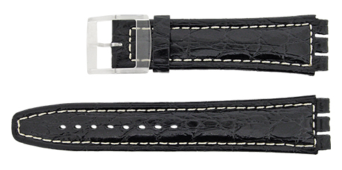 Bracelete Calfe - Preto - 23x19 mm - Irony Chrono Reacel
