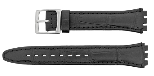 Bracelete Calfe - Preto - 22x17 mm - Classic Gents Reacel