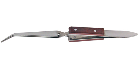 Pinça com pontas negativas de bico curvo - 165 mm