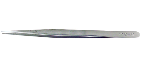Pinça  Horotec F16 com pontas finas e serrilha - 160 mm - inox