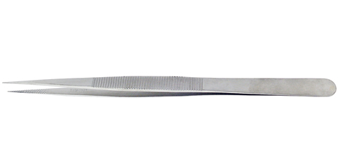 Pinça com serrilha para diamantes - 160 mm - titânio